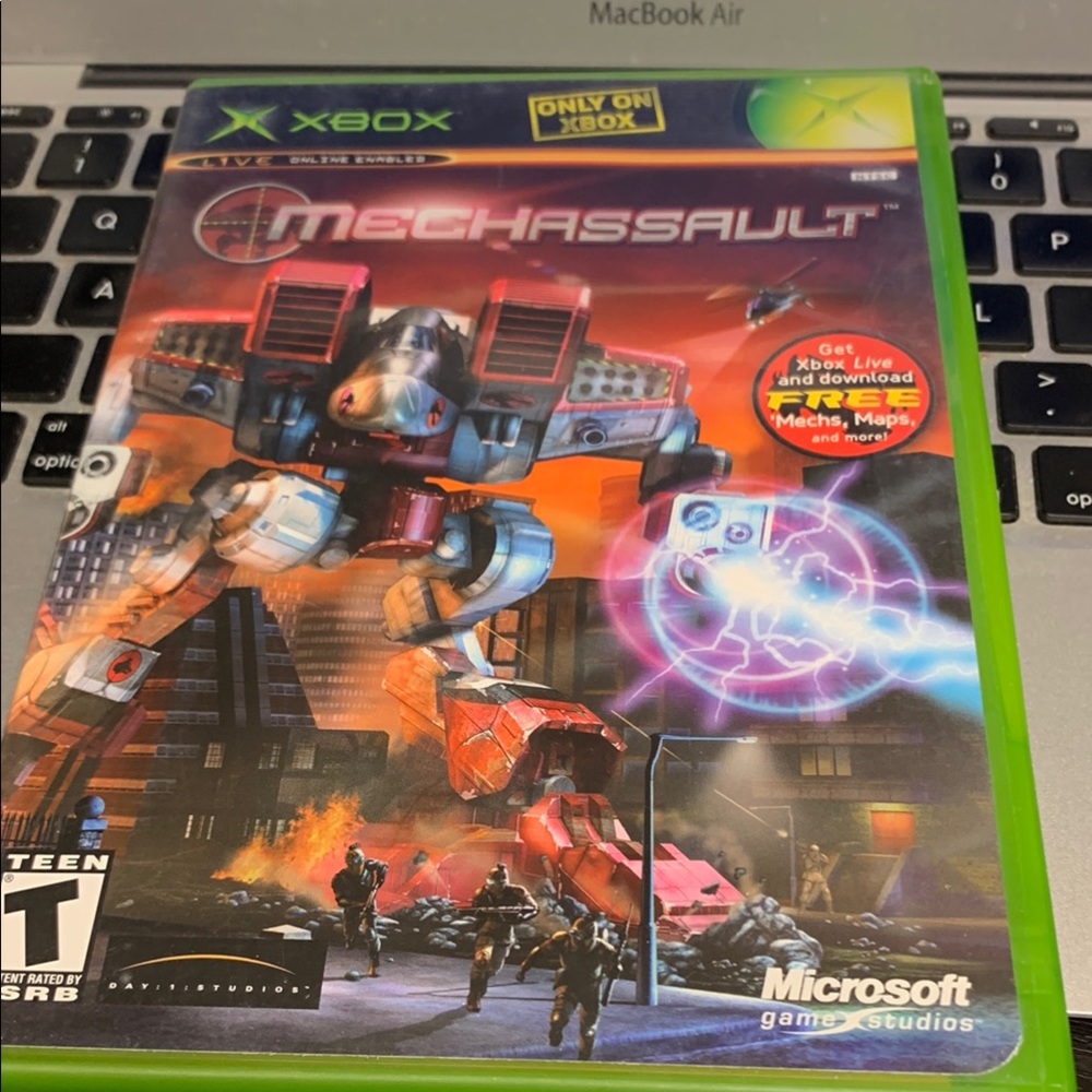 Original Microsoft Xbox OG - MechAssault Video Game